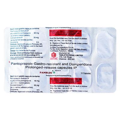Panbloc D Capsule 10'S - Ulcer/Reflux/Flatulence-Aaa