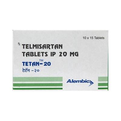 Tetan 20mg Tablet 15'S - Hypertension-Ang