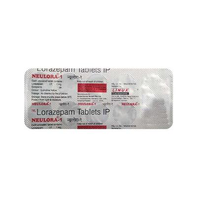Neulora 1mg Tablet 10'S - Anxiety-Anx