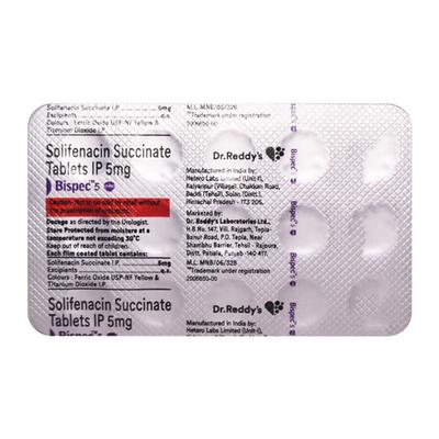 Bispec 5mg Tablet 15'S - Bladder And Prostate Disorders-Dru