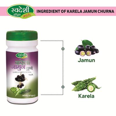 Swadeshi Karela Jamun Churna Powder 100 gm - Diabetes Care (Ayush)