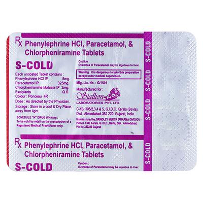 S COLD Tablet 10's - Cough And Cold-Cou