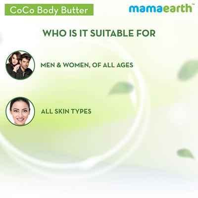Mamaearth CoCo Body Butter For Dry Skin, For Winters, with Coffee & Cocoa for Deep Moisturization 200 gm - Body Butter