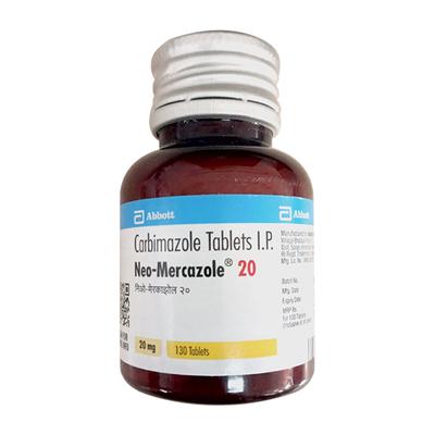 NEO MERCAZOLE 20 Tablet 130's - Hyperthyroidism-Ant