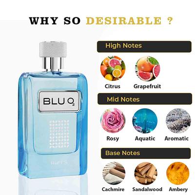 RiiFFS Blue O2 Eau De Parfume for men 100 ml - Men Perfumes (Edt/Edp)
