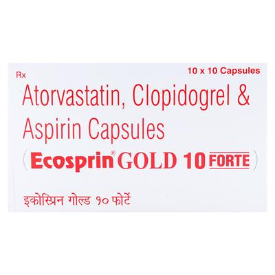 Ecosprin Gold Forte 10mg Capsule 10'S - Blood Clot-Ant