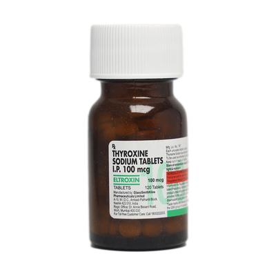 ELTROXIN 100mcg Tablet 120's - Hypothyroidism