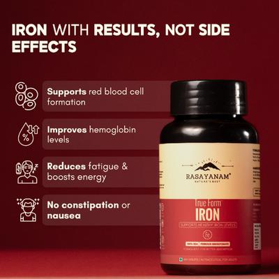 Rasayanam True Form Iron Supplement Tablets 60's - Calcium And Minerals