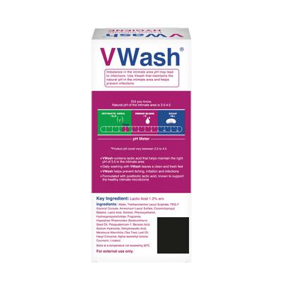 Vwash Expert Intimate Hygiene with Sea Buckthorn Oil and Tea Tree Oil 200ml - Panty Liners