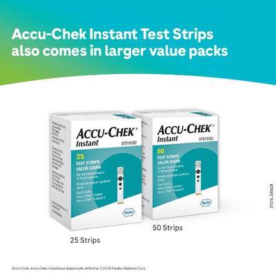 Accu-Chek Instant Blood Glucose Test Strips 10's - Blood Glucose Monitors/Test Strips