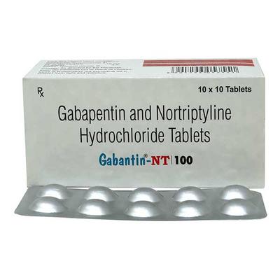 GABANTIN NT 100 Tablet 10's - Neuropathic Pain-Dru