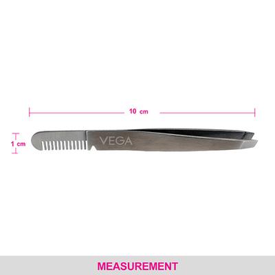 Vega Gorgeous Green Tweezer - Slant Tip (TW - 07) 20 gm - Tweezers