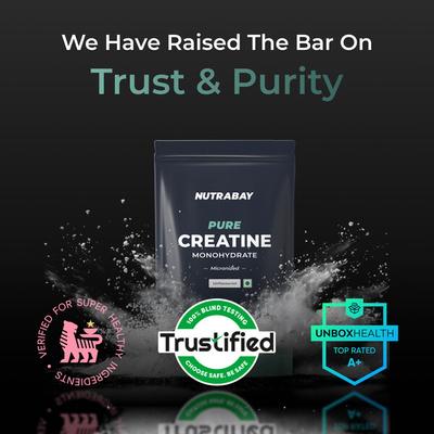 Nutrabay Pure Creatine Monohydrate Micronized Powder - Unflavoured 100 g - Workout Essentials