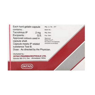 Takfa 2mg Capsule 10'S - Auto Immune Disease-Imm
