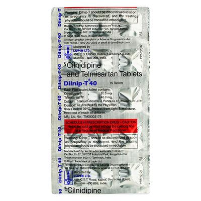 DILNIP T 40 Tablet 15's - Hypertension-Ang