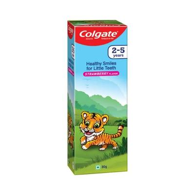 Colgate-Palmolive, Colgate Kids Toothpaste, Strawberry Flavor (2-5 Years) 80 gm - Toothpaste