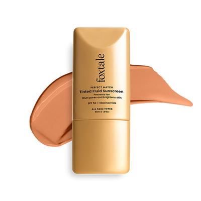 Foxtale Perfect Match Tinted Fluid Susncreen (Mocha) 50 ml - Body Sunscreen