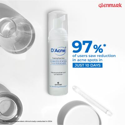 D Acne Foaming Face Wash Foam 60ml - Face Wash & Cleansers