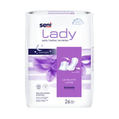 Seni Lady Ultimate Long overnight Bladder Control Pads (XXXL+) 26's - Sanitary Napkins
