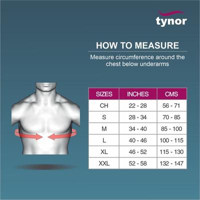Tynor Clavicle Brace with Velcro (M) (C 05) - Abdomen/Neck/Arm/Elbow Supports