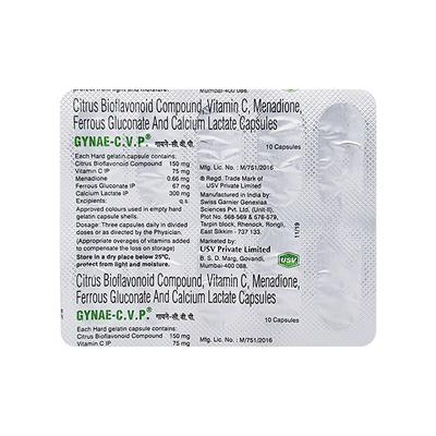 Gynae Cvp Capsule 10'S - Iron Supplement/Anaemia-Vit
