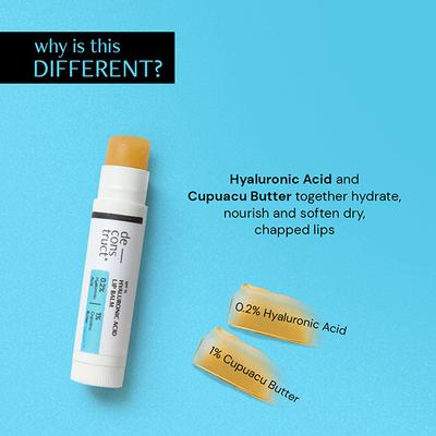 Deconstruct Hyaluronic Acid Lip Balm for Dry and Chapped lips - 0.2% Hyaluronic Acid 4 gm - Lip Balms