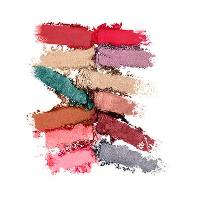 Half N Half 12 Colors Loving Eyeshadow Palette Highly Long Lasting Blendable Shades for Smooth Texture- 02 9.5 gm - Eye Shadow Palettes
