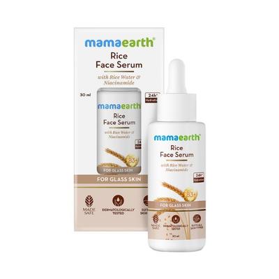 Mamaearth Rice Face Serum for Glowing Skin With Rice Water & Niacinamide for Glass Skin 30 ml - Face Serum