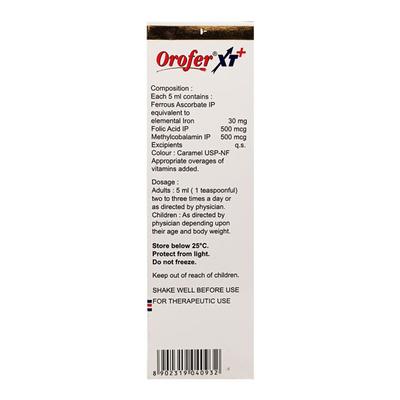 Orofer XT+ Orange Cool Flavour Suspension 200ml - Supplements-Vam