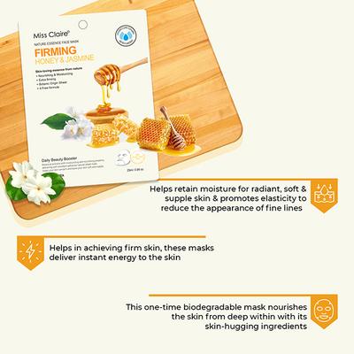 Miss Claire Nature Essence Face Mask - Honey & Jasmine 25 Ml - Masks & Peels