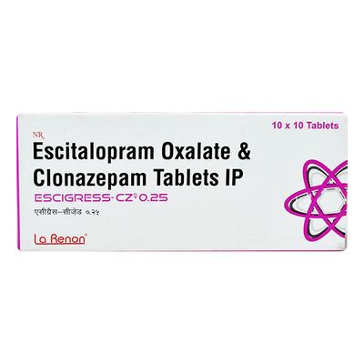 Escigress CZ 0.25mg Tablet 10'S - Depression-Ant