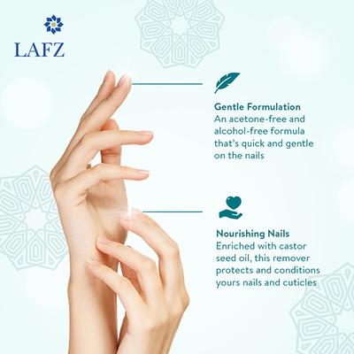 Lafz Nail Polish Remover, Enriched With Castor Oil 50 ml - Nail Polish Remover