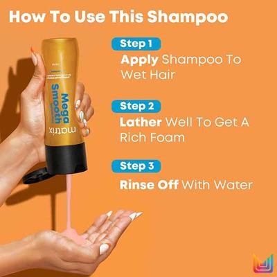 Matrix Mega Smooth Sulfate-Free Shampoo for Bond Repair Safe for Keratin, Botox 200 ml - Shampoos