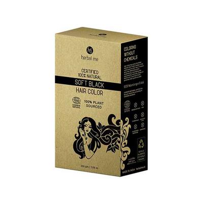 HM Herbal Me Soft Black Certified Natural Hair Colour 200gm - Powder