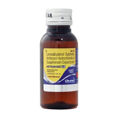 ASTHAKIND LS Sugar Free Cola Flavour Expectorant 60ml - Asthma/COPD-Ast