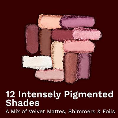Pilgrim Eyeshadow Fiesta Queen 12-in-1 Highly Pigmented Shades For The Ultimate Glam 24 gm - Eyeshadow, Bases & Primers