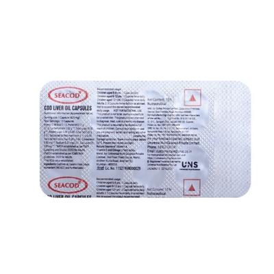 Seacod Cod Liver Oil Capsules 10's - Multi-Vitamins