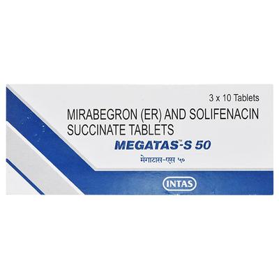 MEGATAS S 50 Tablet 10's - Bladder And Prostate Disorders-Dru