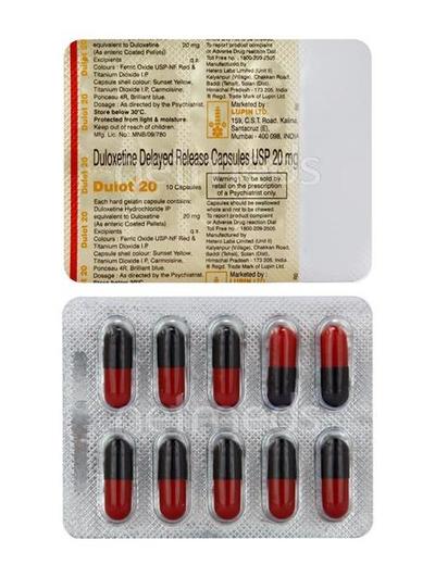 Dulot 20mg Capsule 10'S - Depression-Ant