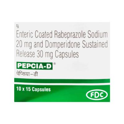 PEPCIA D Capsule 15's - Ulcer/Reflux/Flatulence-Aaa