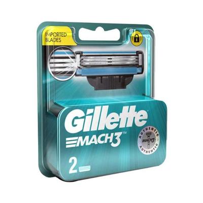 Gillette Mach 3 Manual Shaving Razor 2 Blades - Cartridge 1's - Razors & Cartridges
