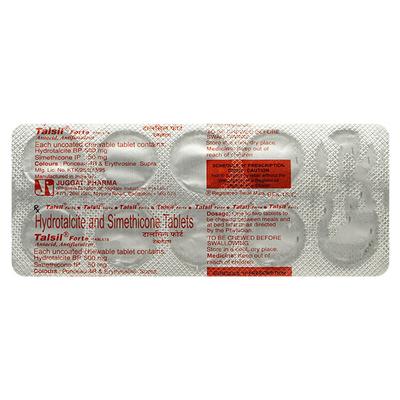 Talsil Forte Tablet 10'S - Ulcer/Reflux/Flatulence-Aaa