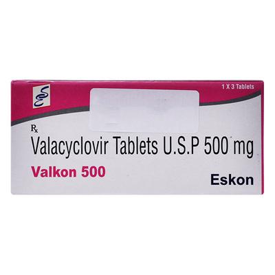VALKON 500 Tablet 3's - Viral infections-Ant