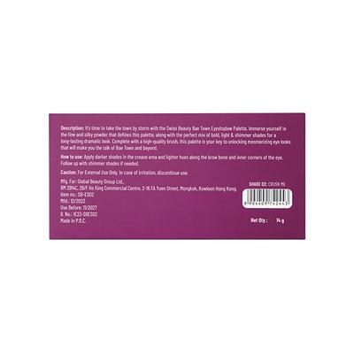 Swiss Beauty Eyeshadow Palatte - Crush Me 100 gm - Eye Shadow Palettes