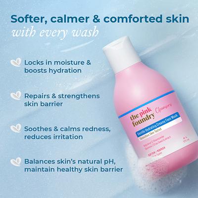 The Pink Foundry Gentle Hydrating Creamy Face Wash 125 ml - Face Wash & Cleansers