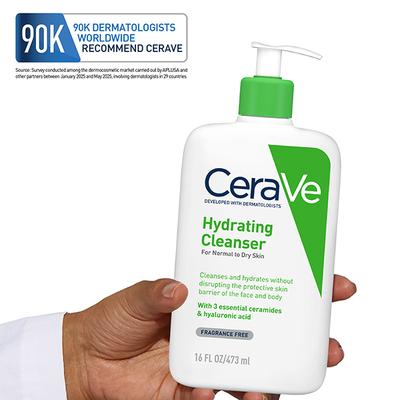 CeraVe Hydrating Cleanser For Normal To Dry Skin 473 ml - Face Wash & Cleansers