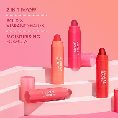 Lakme Lip Love Lip and Cheek Tint Pretty Pink 1.8 gm - Lip Crayons