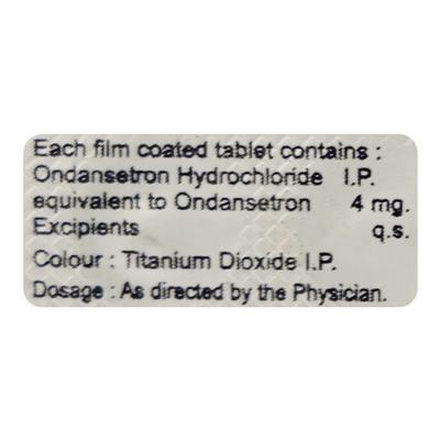Ondedom 4mg Tablet 10'S - Vomitting/Emesis-Ant