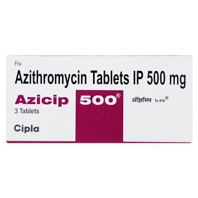 Azicip 500mg Tablet 3'S - Bacterial Infections-Mac