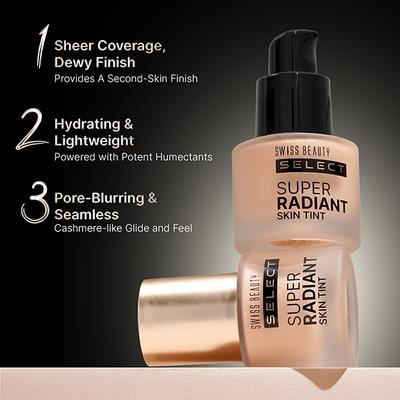 Swiss Beauty Select Super Radiant Skin Tint Nude Glow 30 gm - Foundation